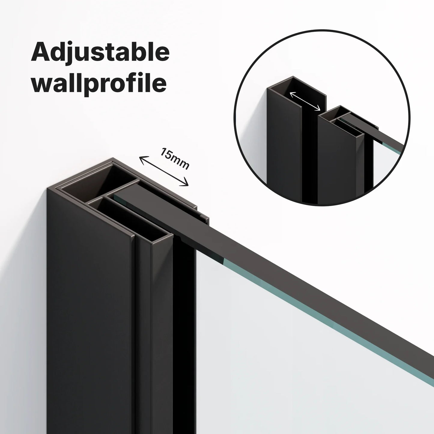 Douchewand Aris - 100x200cm - WDtegels