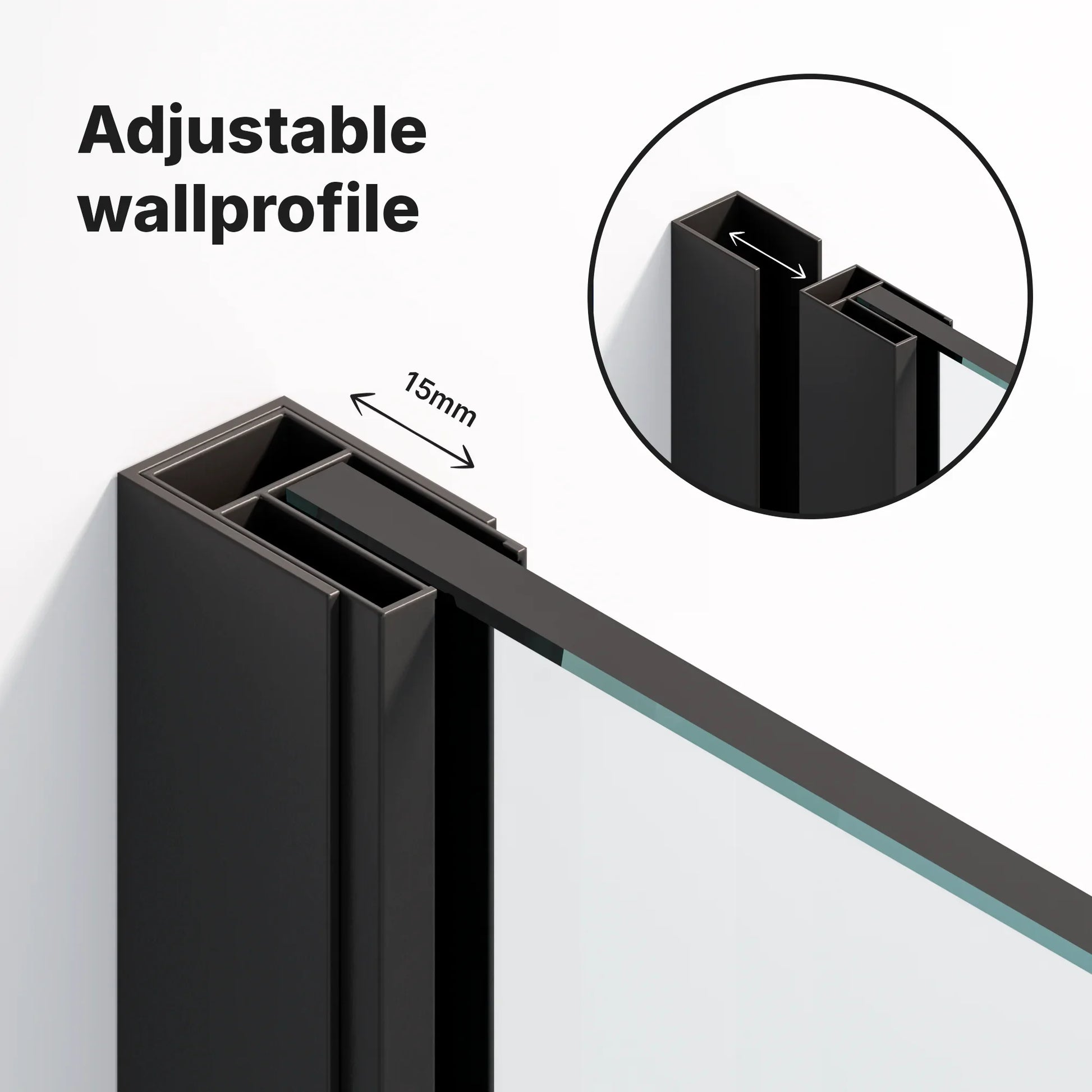Douchewand Aris - 80x200cm - WDtegels