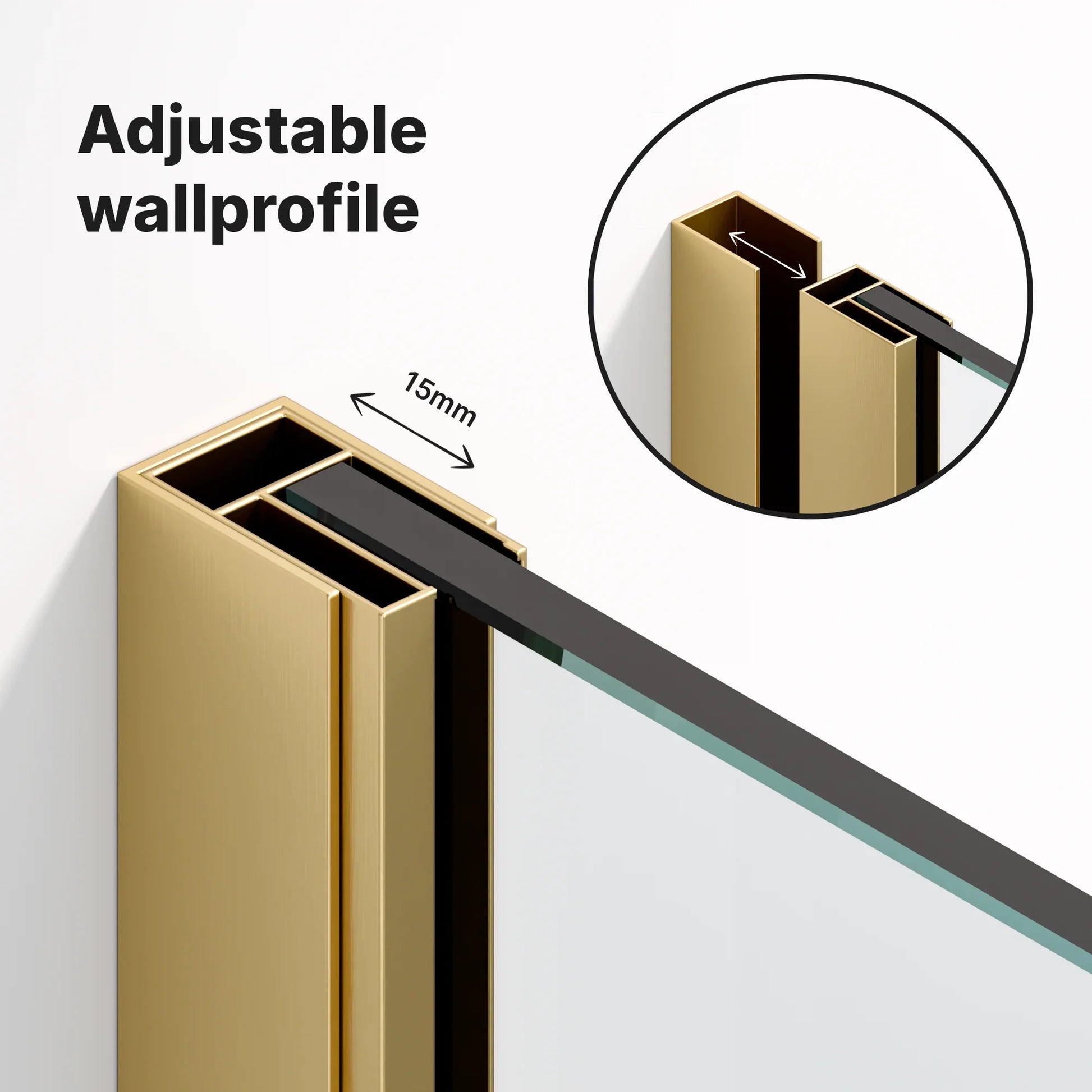 Douchewand Elva - 90x200cm - WDtegels