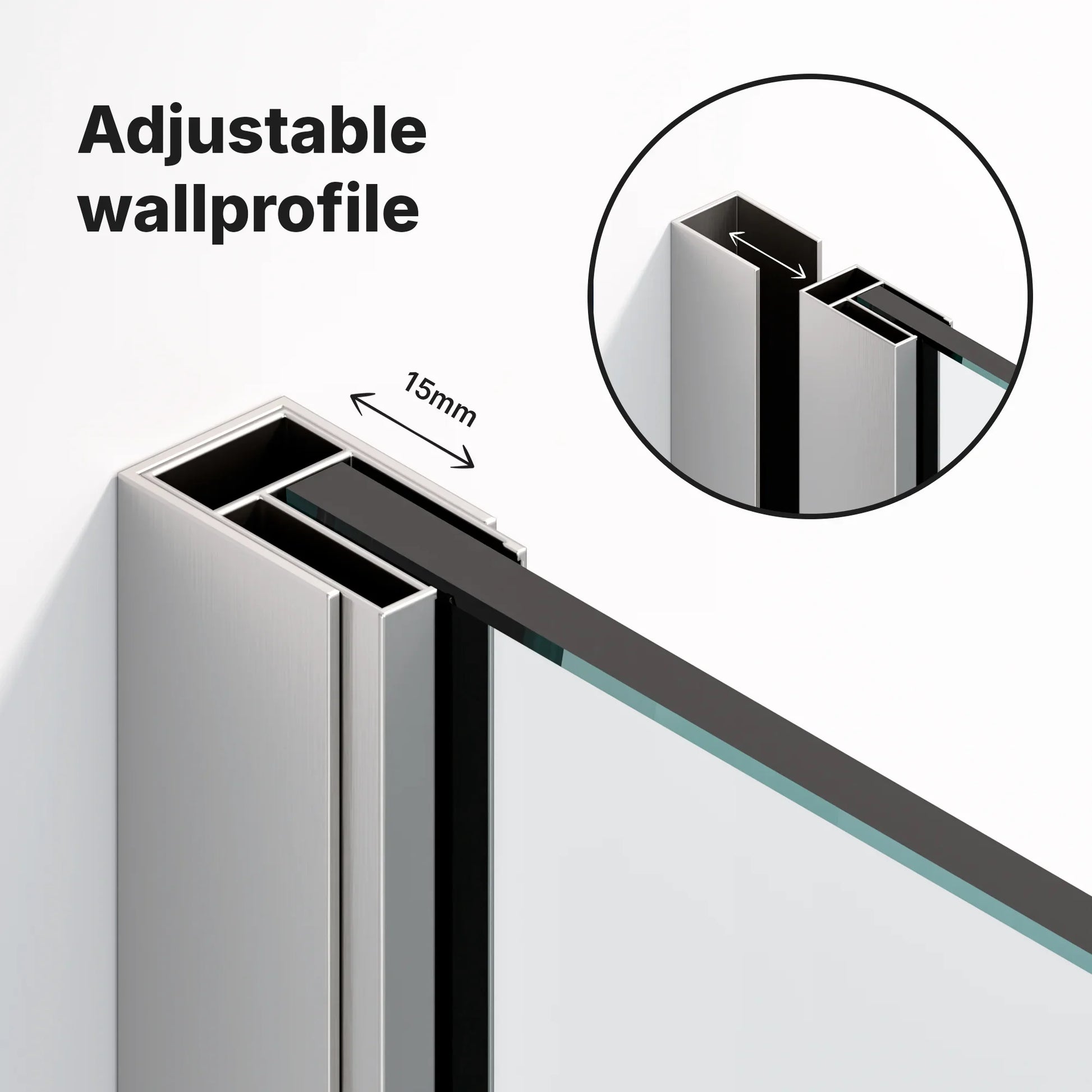 Douchewand Zaro - 80x200cm - WDtegels