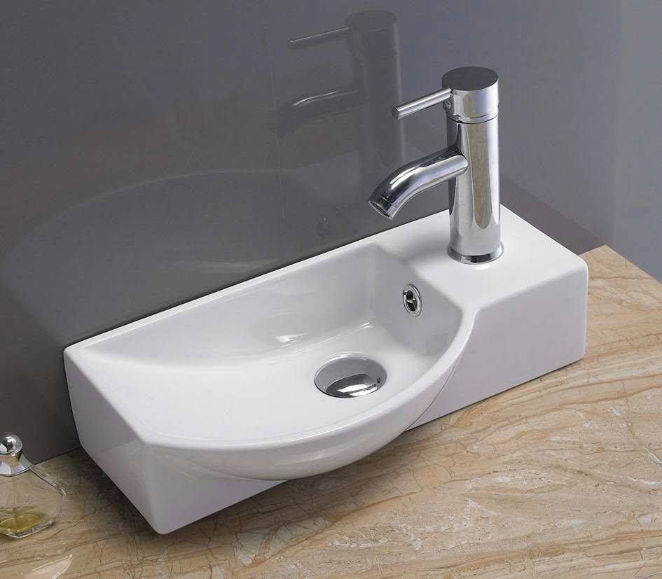 Combipakket keramische fontein met kraan en Afvoer Bee L/R