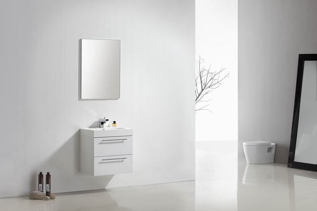 Badmeubel Compact Line 60 Hoogglans Wit - WDtegels