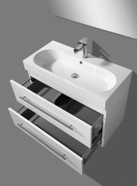 Badmeubel Compact Line 80 Hoogglans Wit - WDtegels