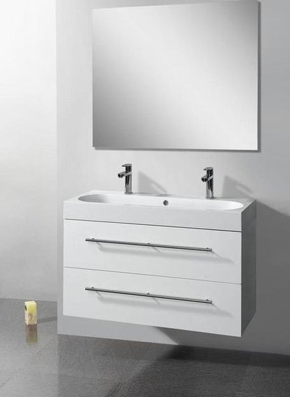 Badmeubel Compact Line 100 Hoogglans Wit - WDtegels