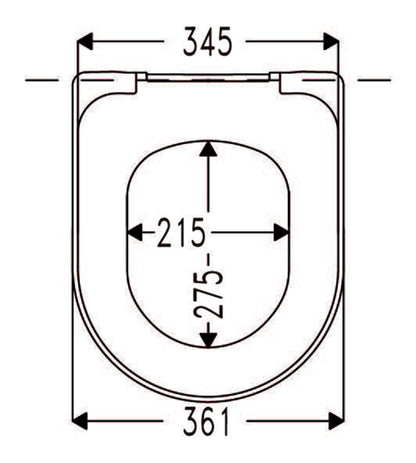 Cedo Caldera Toiletzitting/siège wc White - WDtegels