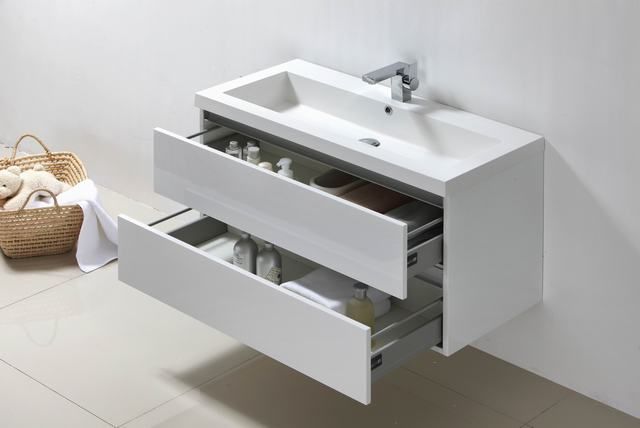 Badmeubelset Trendline 100 Hoogglans Wit - WDtegels