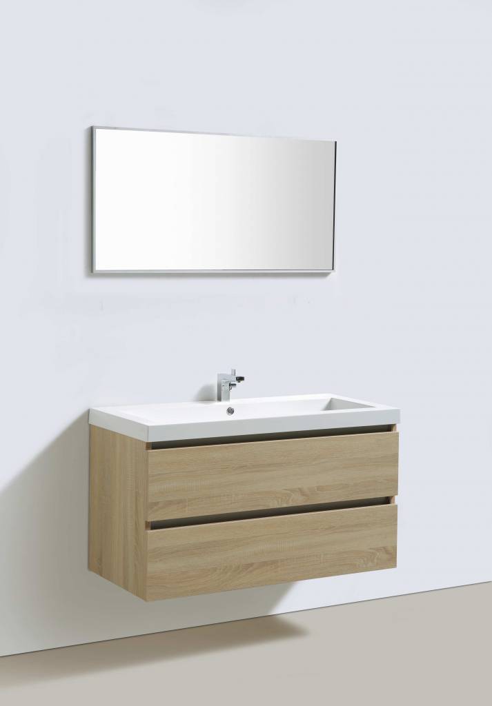 Badmeubelset Trendline 100 Light Wood - WDtegels