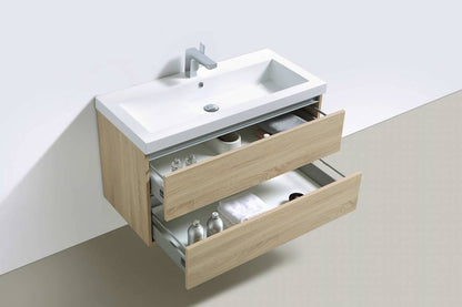 Badmeubelset Trendline 100 Light Wood - WDtegels