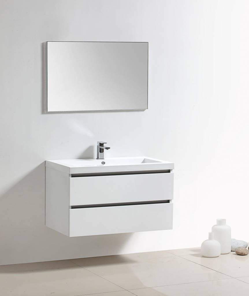Badmeubelset Trendline 100 Hoogglans Wit - WDtegels