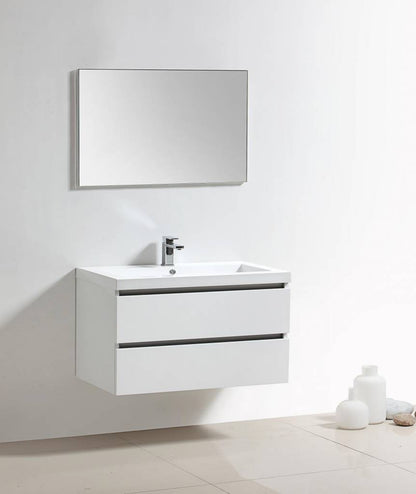 Badmeubelset Trendline 100 Hoogglans Wit - WDtegels