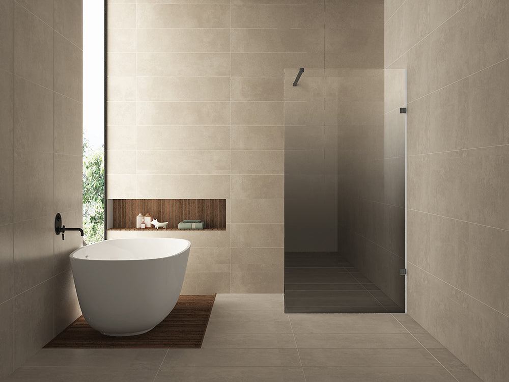 Less inloopdouche rechts 1000 x 2000 x 8 mm nano spiegelrook- naar helder glas/gunmetal - WDtegels