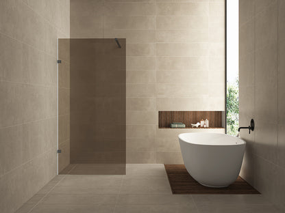 Less inloopdouche 120x200cm 8mm Nano vintage brons glas Gunmetal