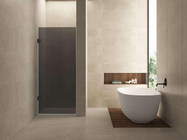 Less nisdeur | 80x200x0.8cm | Nano rookglas/gunmetal