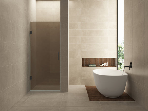 Niche door leaf | 70x200x0.8cm | Nano vintage bronze glass/gunmetal