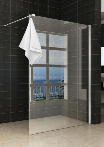 Sita inloopdouche met handdoekhouder 140x200 cm chroom/8 mm helder glas met Nano coating - WDtegels