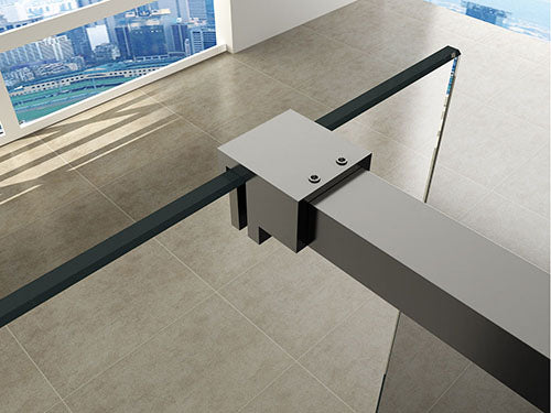 Conjunto de perfil Slim Wiesbaden + barra estabilizadora 120cm cromada