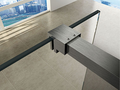 Conjunto de perfil Slim Wiesbaden + barra estabilizadora 120cm acero inoxidable