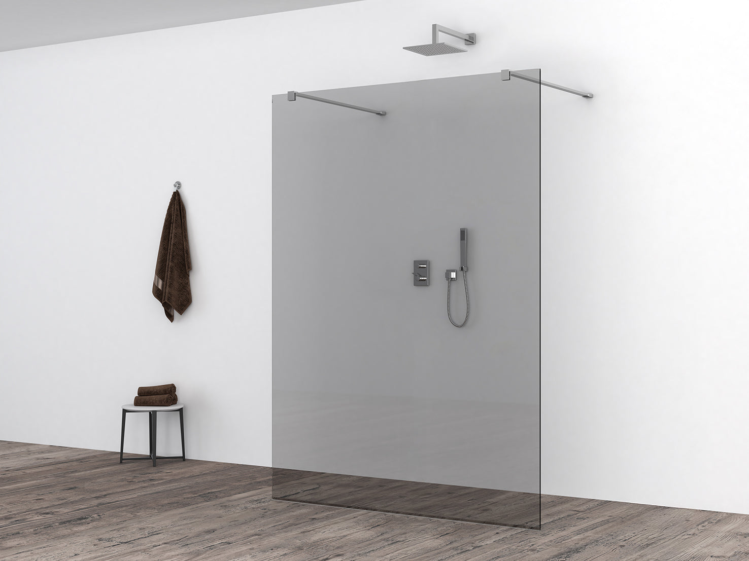 Slim glasplaat 1600 x 2000 x 8 mm nano rookglas - WDtegels