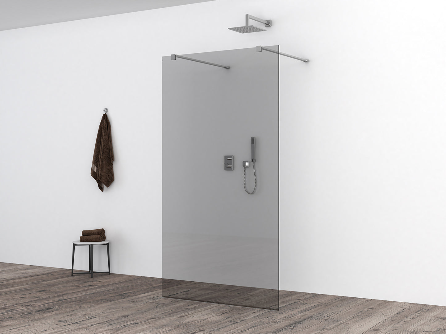Slim glasplaat 900 x 2000 x 8 mm nano rookglas - WDtegels