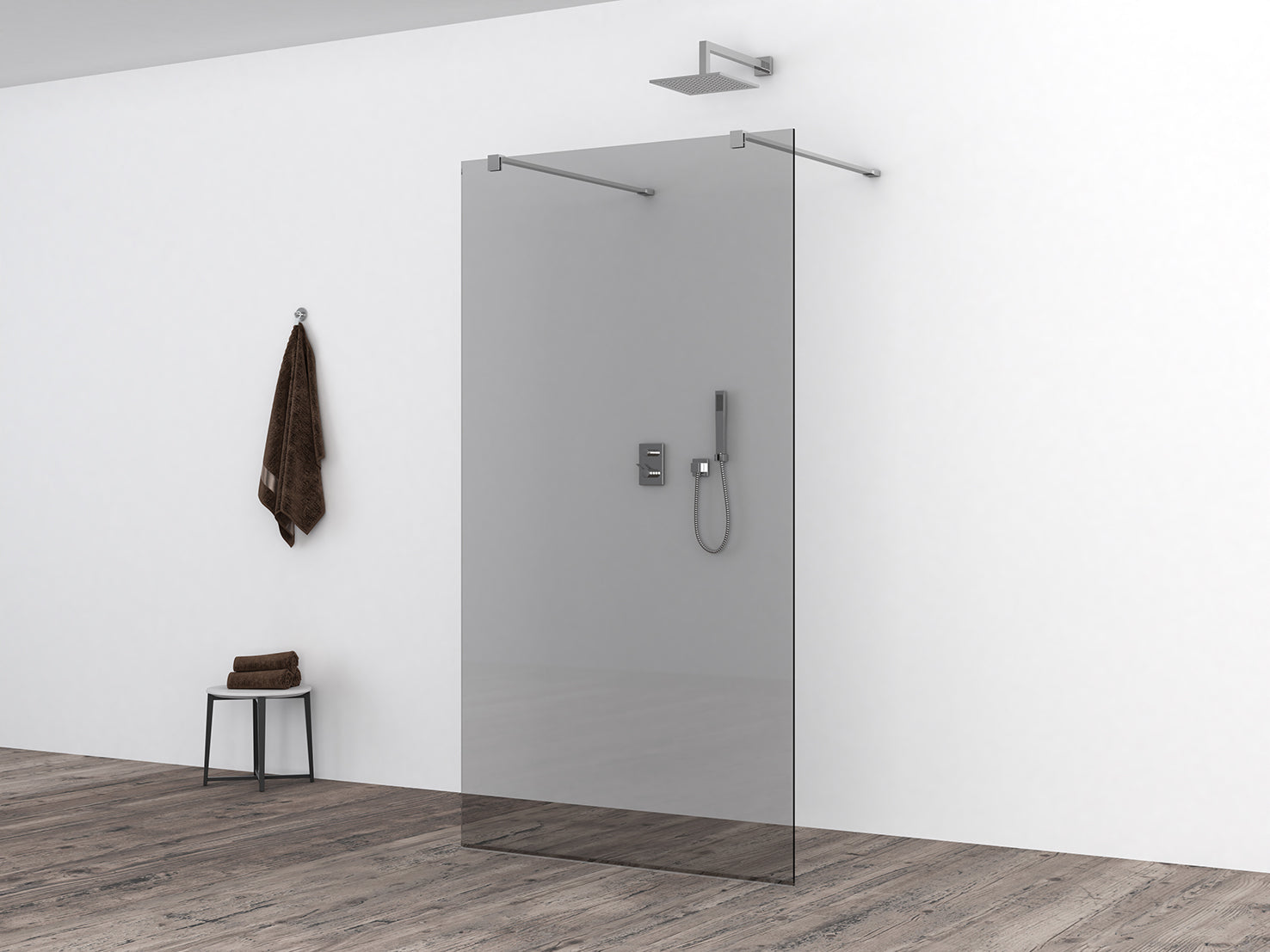 Slim glasplaat 1100 x 2000 x 8 mm nano rookglas - WDtegels