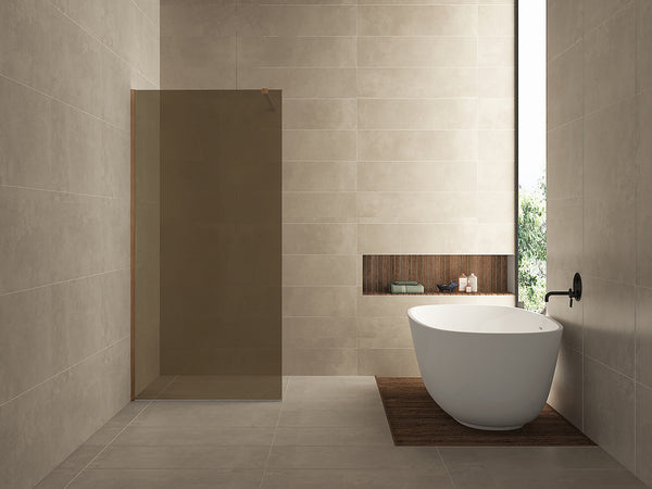 Slim glass plate 900 x 2000 x 8 mm nano vintage bronze glass