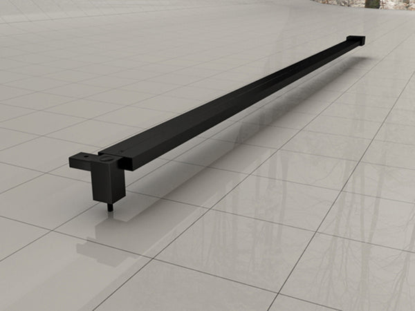 Barra estabilizadora Wiesbaden Horizon de 120 cm para puerta de nicho, negra mate (modelo antiguo)