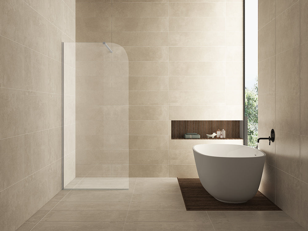 Curvea inloopdouche 90x200cm 8mm Nano helder glas