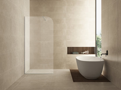 Curvea inloopdouche 100x200cm 8mm Nano helder glas