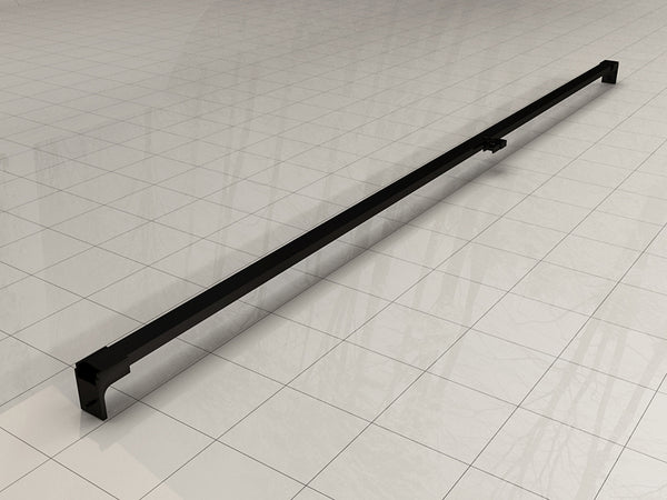 Barra estabilizadora Horizon para puerta de nicho, negro mate
