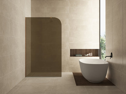 Curvea inloopdouche 120x200cm 8mm Nano vintage brons glas