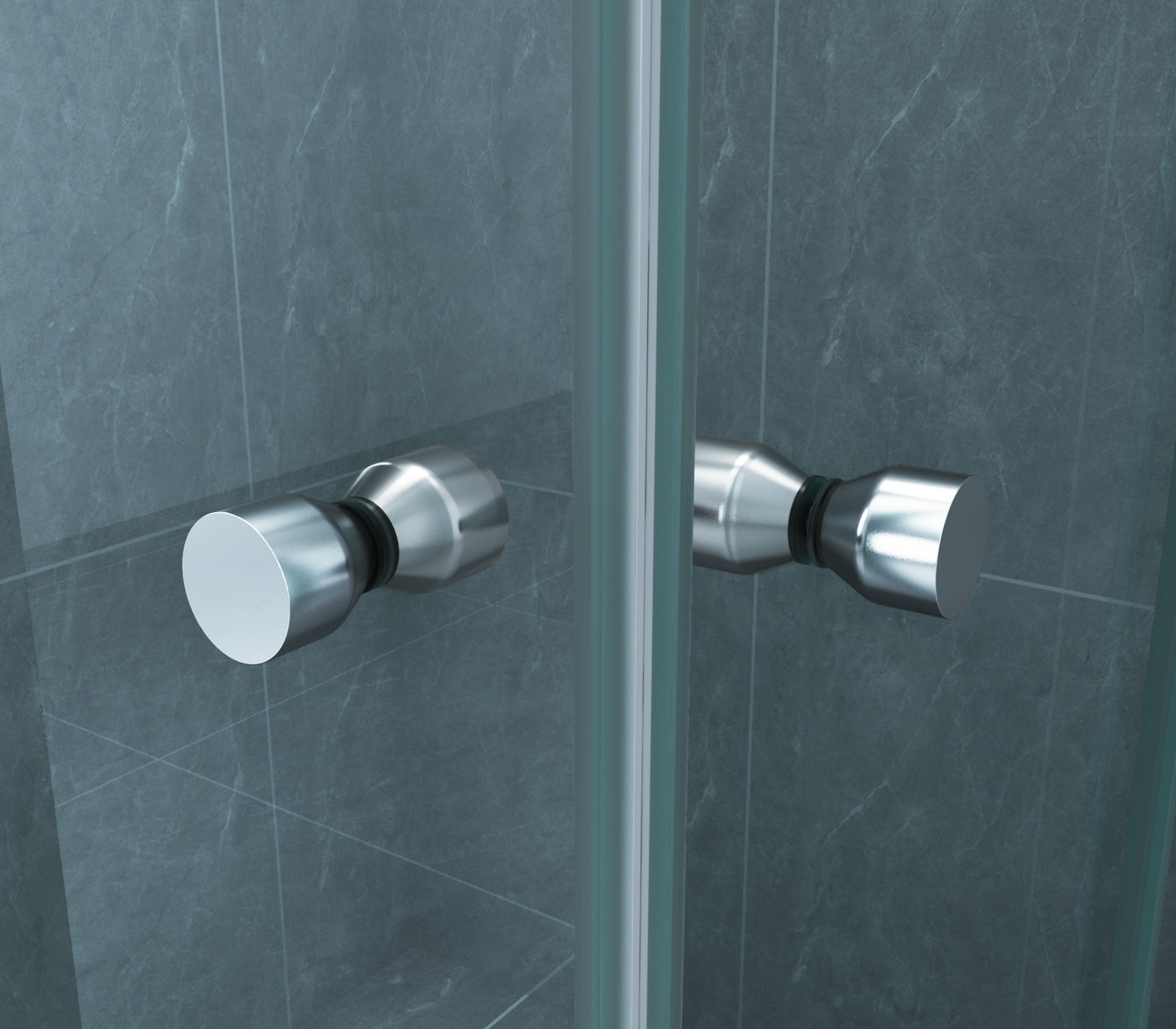 Eco hoekinstap douchecabine | 2 schuifdeuren | 90x90x190cm | 5 mm nano helder glas/chroom - WDtegels