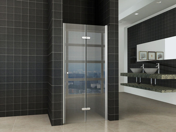 Wiesbaden Maki vouwbare nisdeur | 80x202cm rechts | 8 mm NANO glas