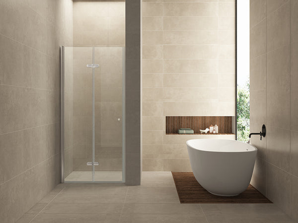 Wiesbaden Maki vouwbare nisdeur | 90x202cm links | 8mm NANO glas