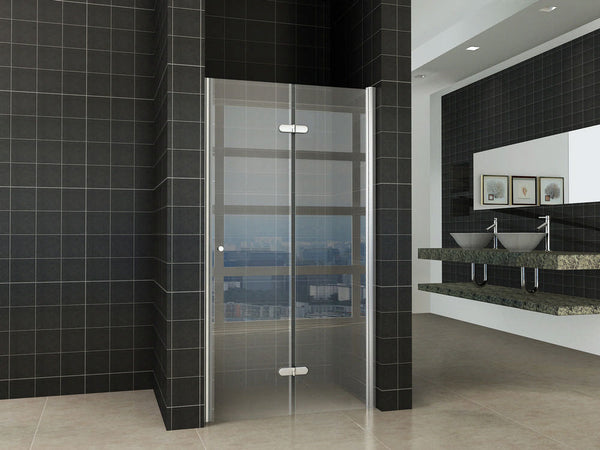 Wiesbaden Maki vouwbare nisdeur | 90x202cm rechts | 8 mm NANO glas