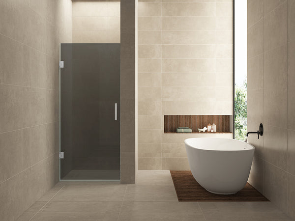 Less glas voor nisdeur | 90x200x0.8cm | Nano rookglas