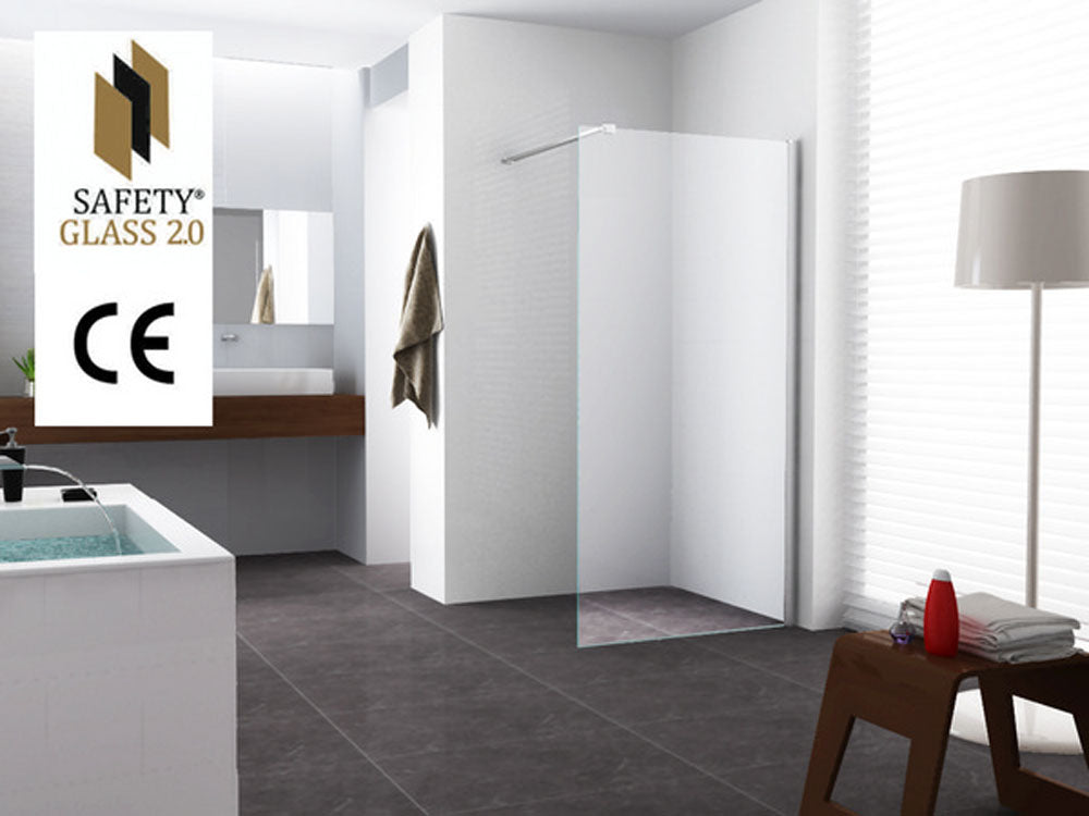 Safety Glass inloopdouche 90 cm 10 mm NANO