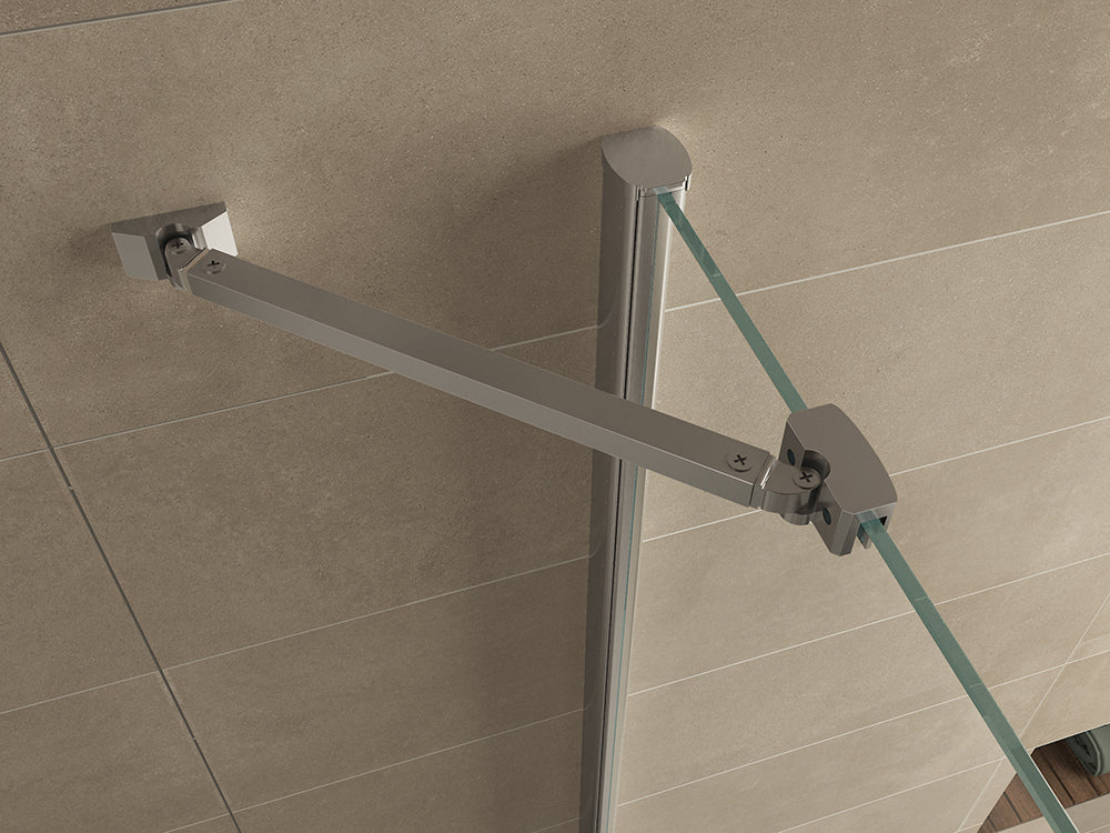 Salone douchecabine met 1 draaideur 90x90x200cm 8mm Nano helder glas Chroom - sfeerbeeld