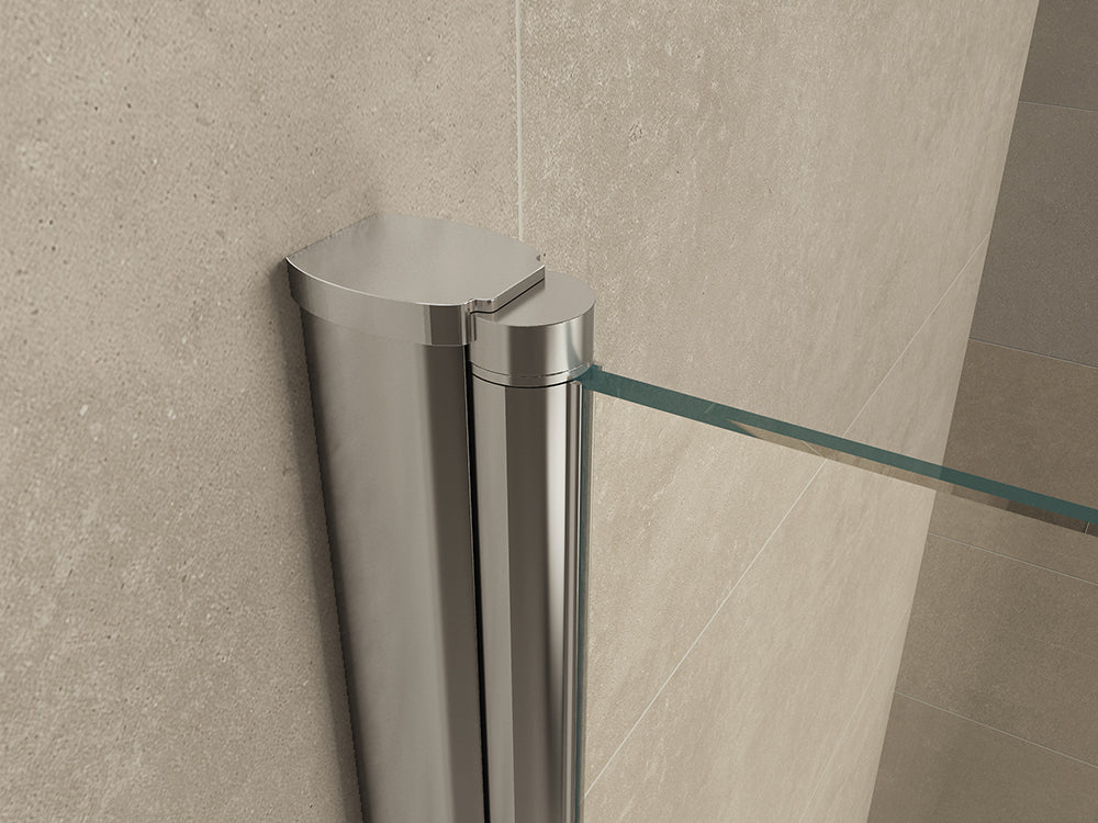 Salone douchecabine met 2 draaideuren 100x100x200cm 8mm Nano helder glas Chroom - productfoto