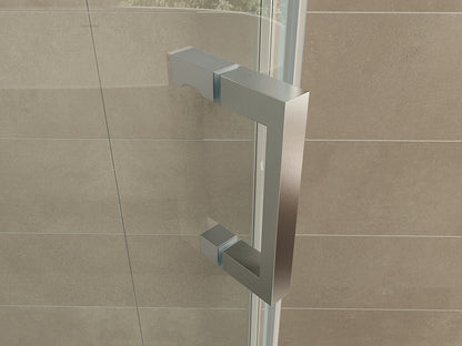 Pento cabine met 1 draaideur 1000 x 1000 x 2000 x 8 mm nano helder glas/chroom - WDtegels