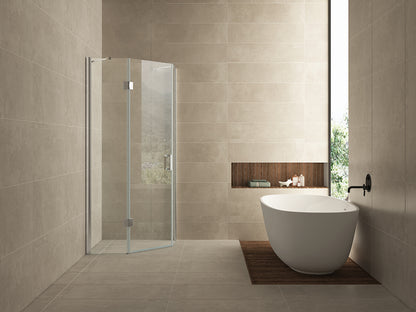 Pento cabine met 1 draaideur 1000 x 1000 x 2000 x 8 mm nano helder glas/chroom - WDtegels