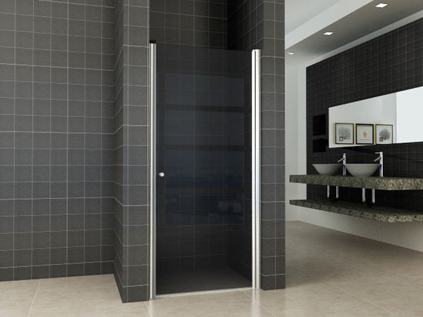 Wiesbaden nisdeur met profiel | 90x202cm | 8mm NANO rookglas
