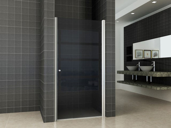 Wiesbaden nisdeur met profiel | 100x202cm | 8mm NANO rookglas