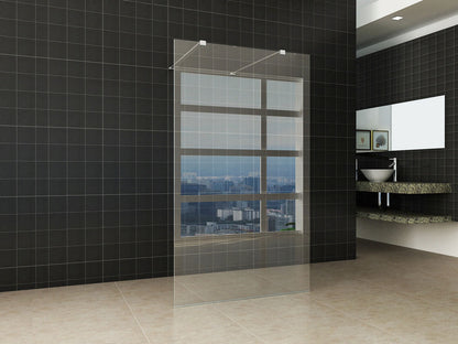 Wiesbaden inloopdouche vrijstaand 140x200 cm - 8mm NANO glas - WDtegels