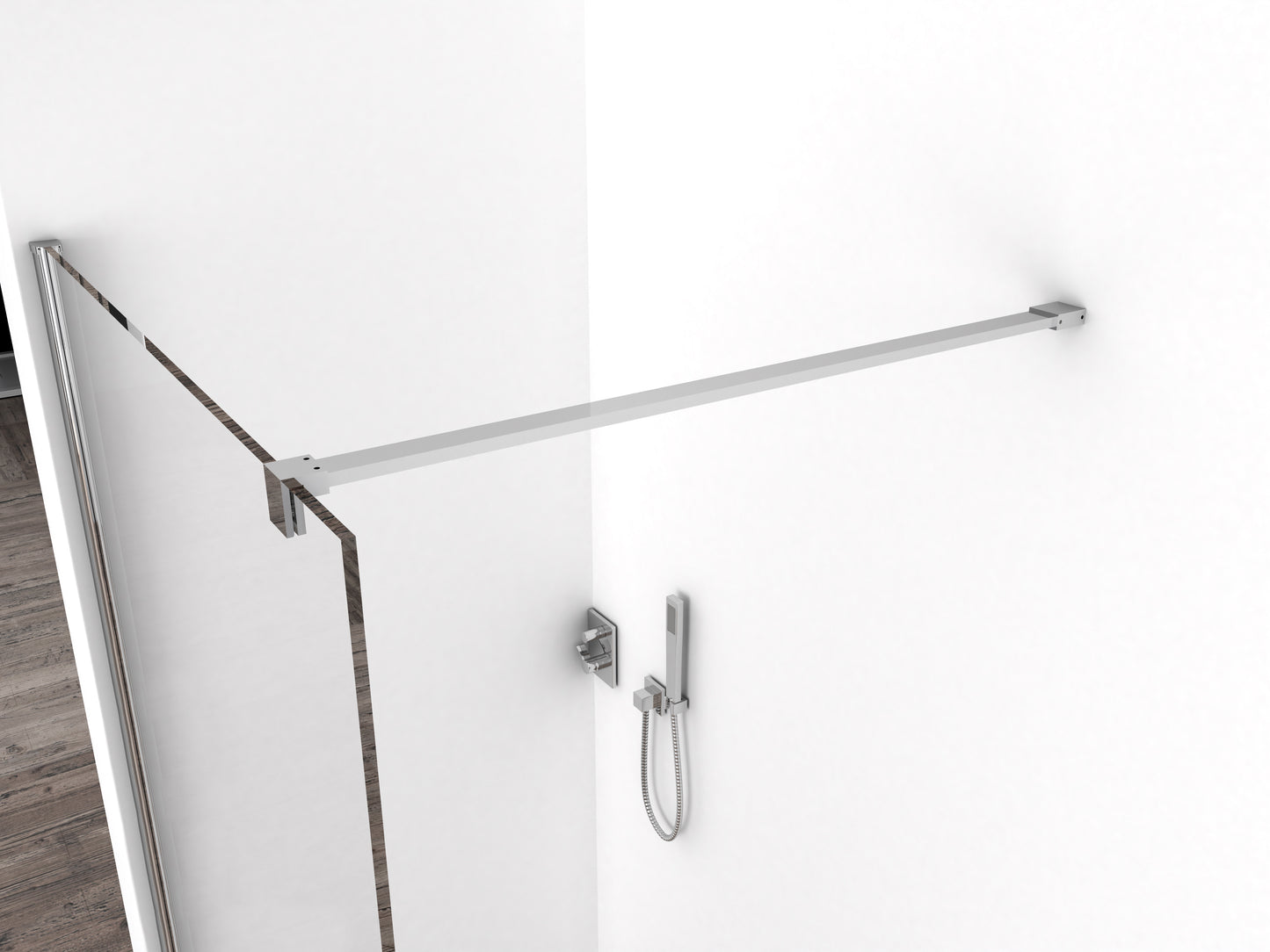 Comfort inloopdouche 800 x 2000 x 10 mm nano helder glas/chroom