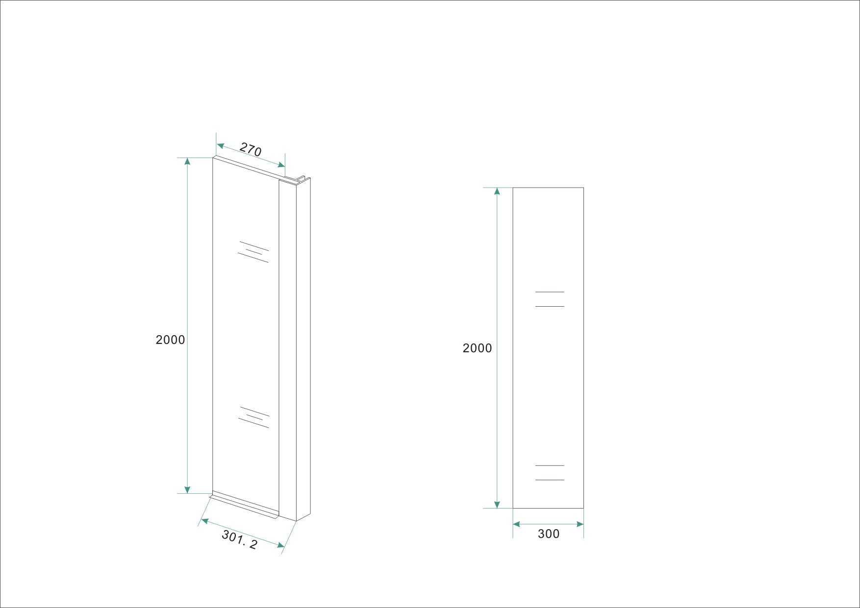 Comfort zijwand met hoekprofiel | 30x200cm | 10 mm nano helder | Glas/chroom - WDtegels