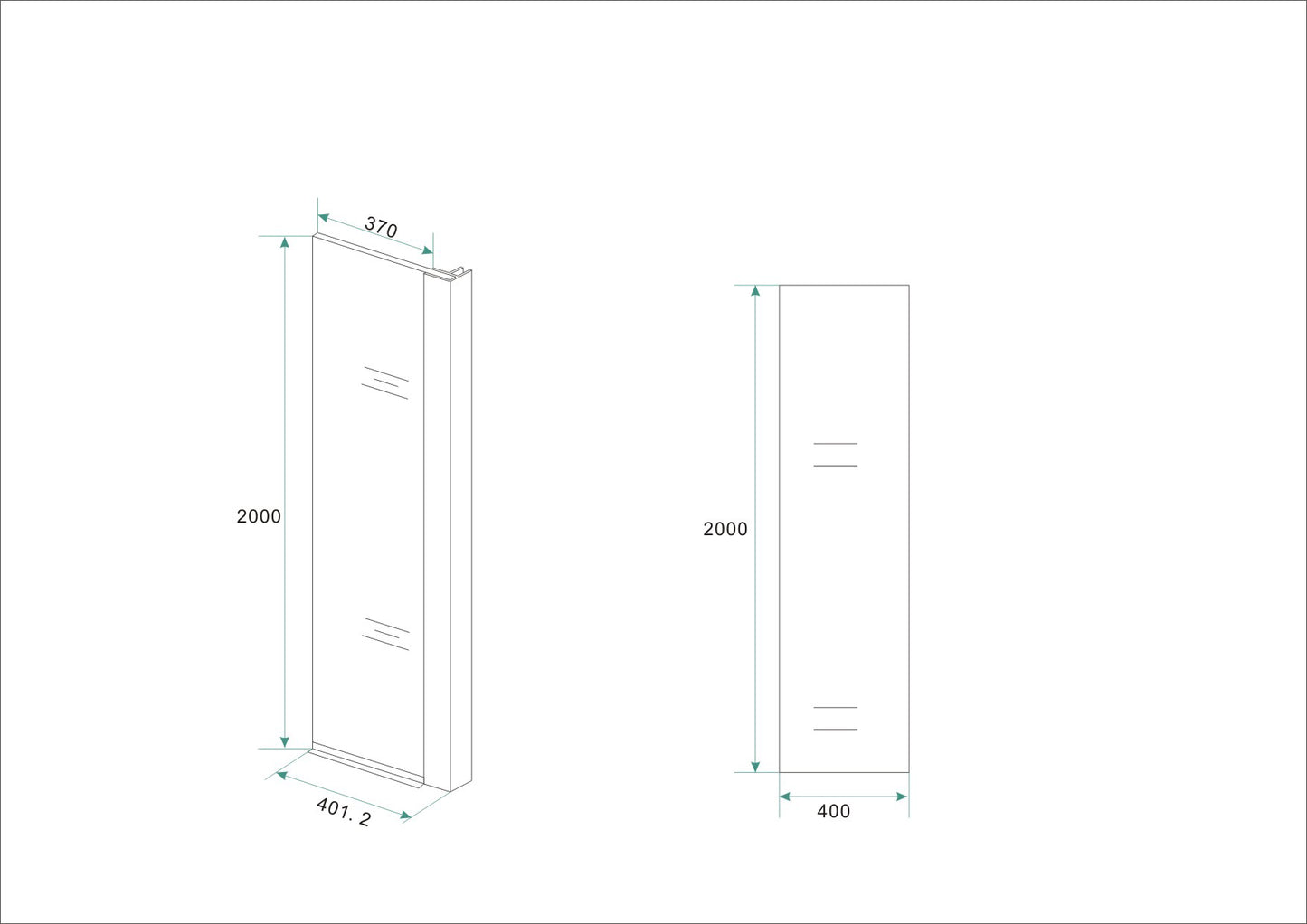 Comfort zijwand met hoekprofiel | 40x200cm | 10 mm nano helder | Glas/chroom - WDtegels