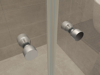 Lagos pendeldeur in nis 800 x 2000 x 6 mm nano helder glas/chroom - WDtegels