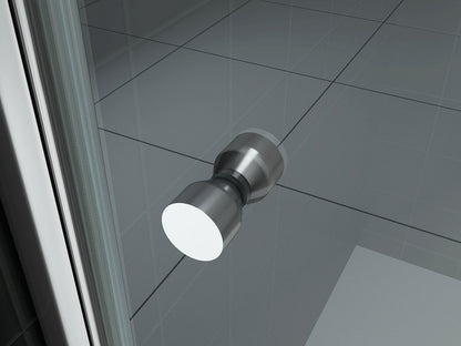 Between nisdeur 700 x 2000 x 8 mm nano helder glas/chroom - WDtegels