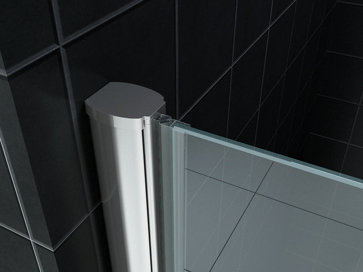 Between nisdeur 700 x 2000 x 8 mm nano helder glas/chroom - WDtegels