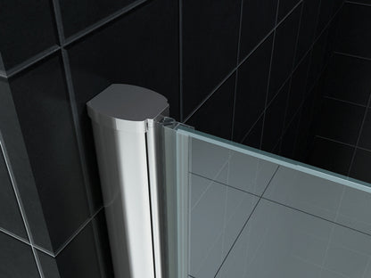 Wiesbaden nisdeur met profiel 70x202 cm 8mm NANO glas - WDtegels